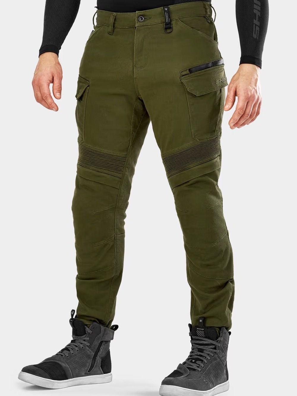 SHIMA Giro 3.0 Men Motorcycle Riding Jeans W32 L32 Khaki Armored TRIOTEX NWT